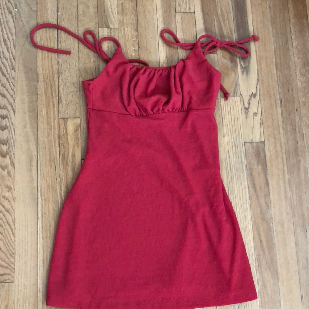 red milkmaid summer dress